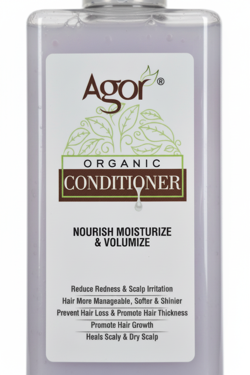 Agor Organic Conditioner front label close-up